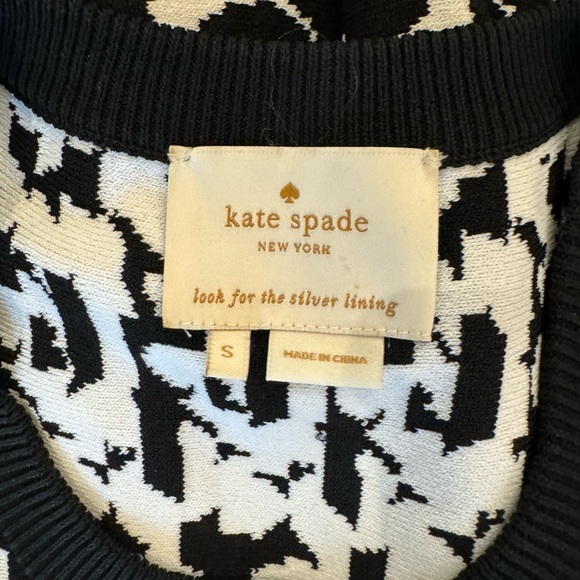 Kate Spade black & white sweater dress - Picture 4 of 4